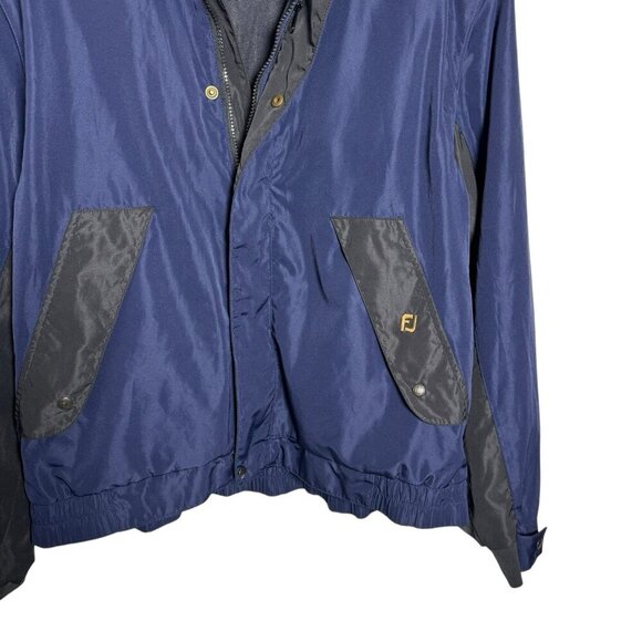 Footjoy Dryjoys Convertible Jacket Vest mens size Large Black & Blue - Picture 3 of 9